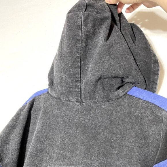 Vintage Val’s Drilling LTD Blue & Black Denim Jacket XL - Picture 10 of 13